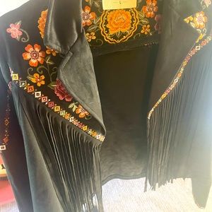 Fringe jacket , brand new , large